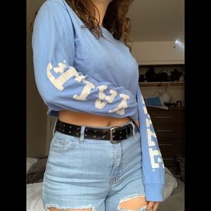 Cropped YALE sweat shirt